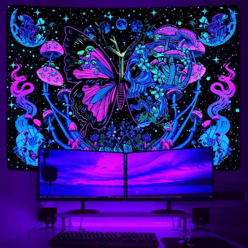 Butterfly Moon Skull Phase - GlowCreations