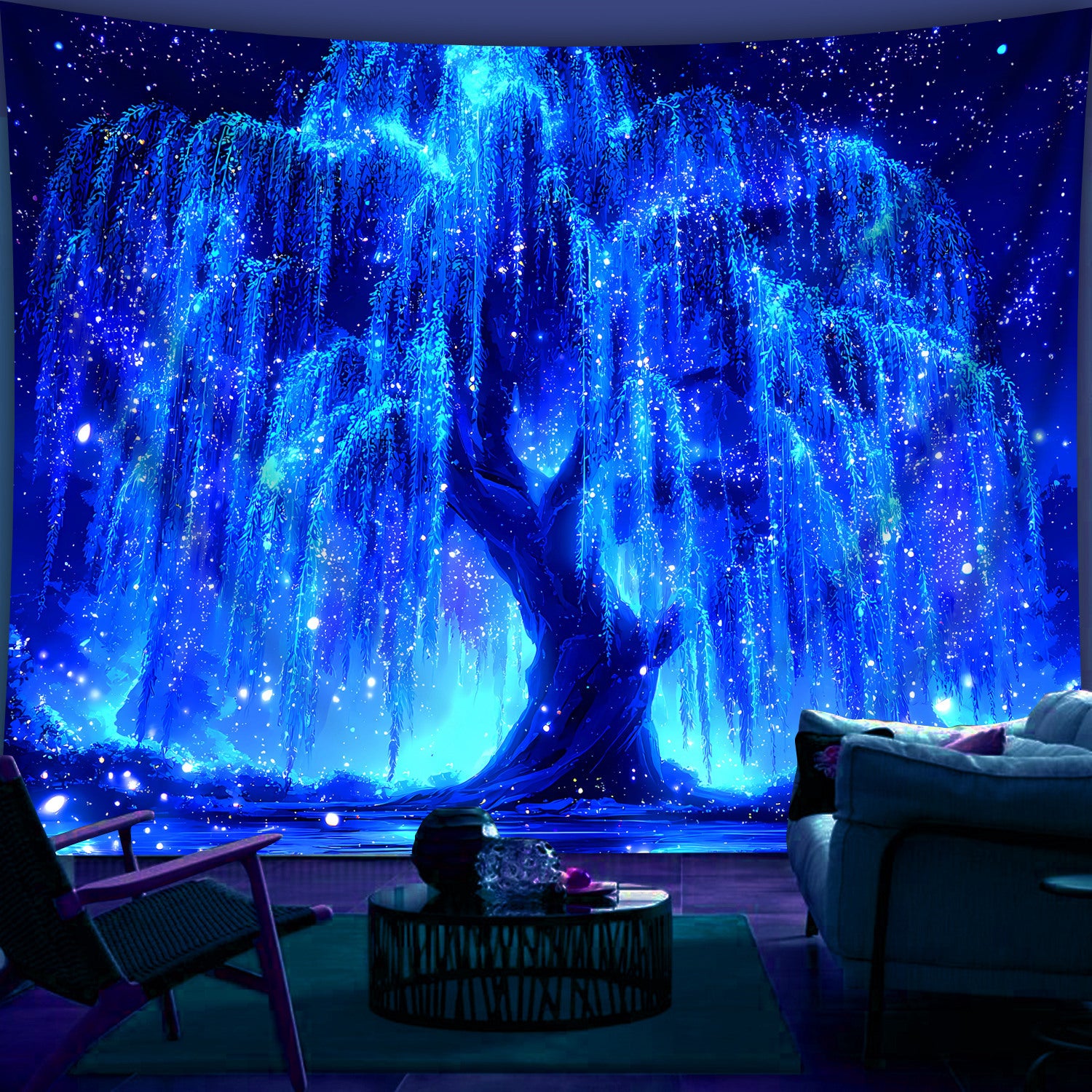 Ethereal Willow | Official GlowCreations UV Art Decor