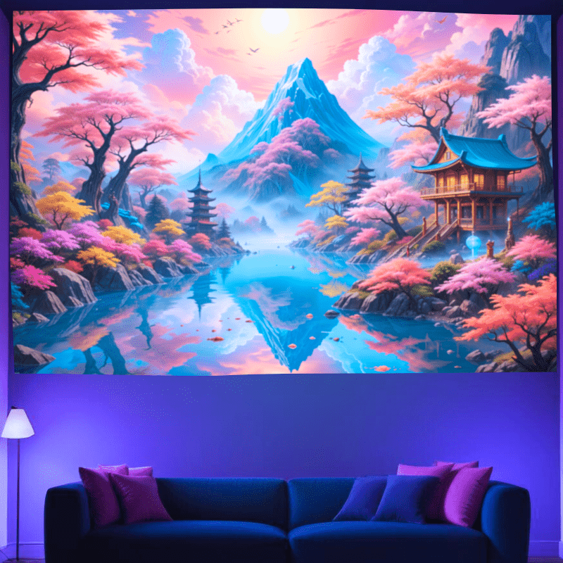Serene Mountain Retreaty - GlowCreations