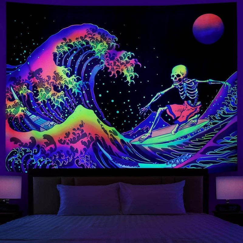 Surfing Skeleton - GlowCreations