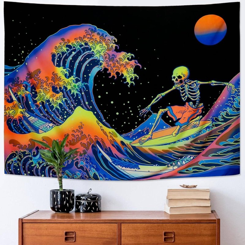 Surfing Skeleton - GlowCreations