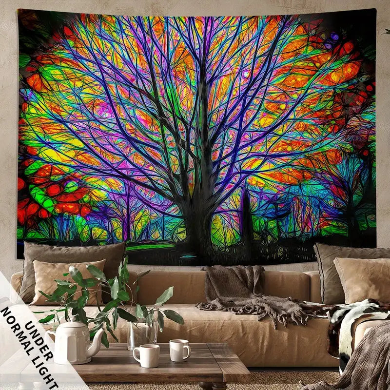 Strom života | Oficiální GlowTapestry UV Art Decor 