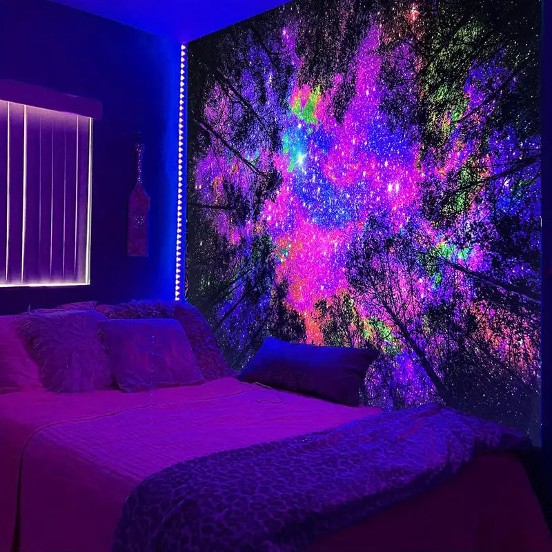 Duhový les | Oficiální GlowTapestry UV Art Decor