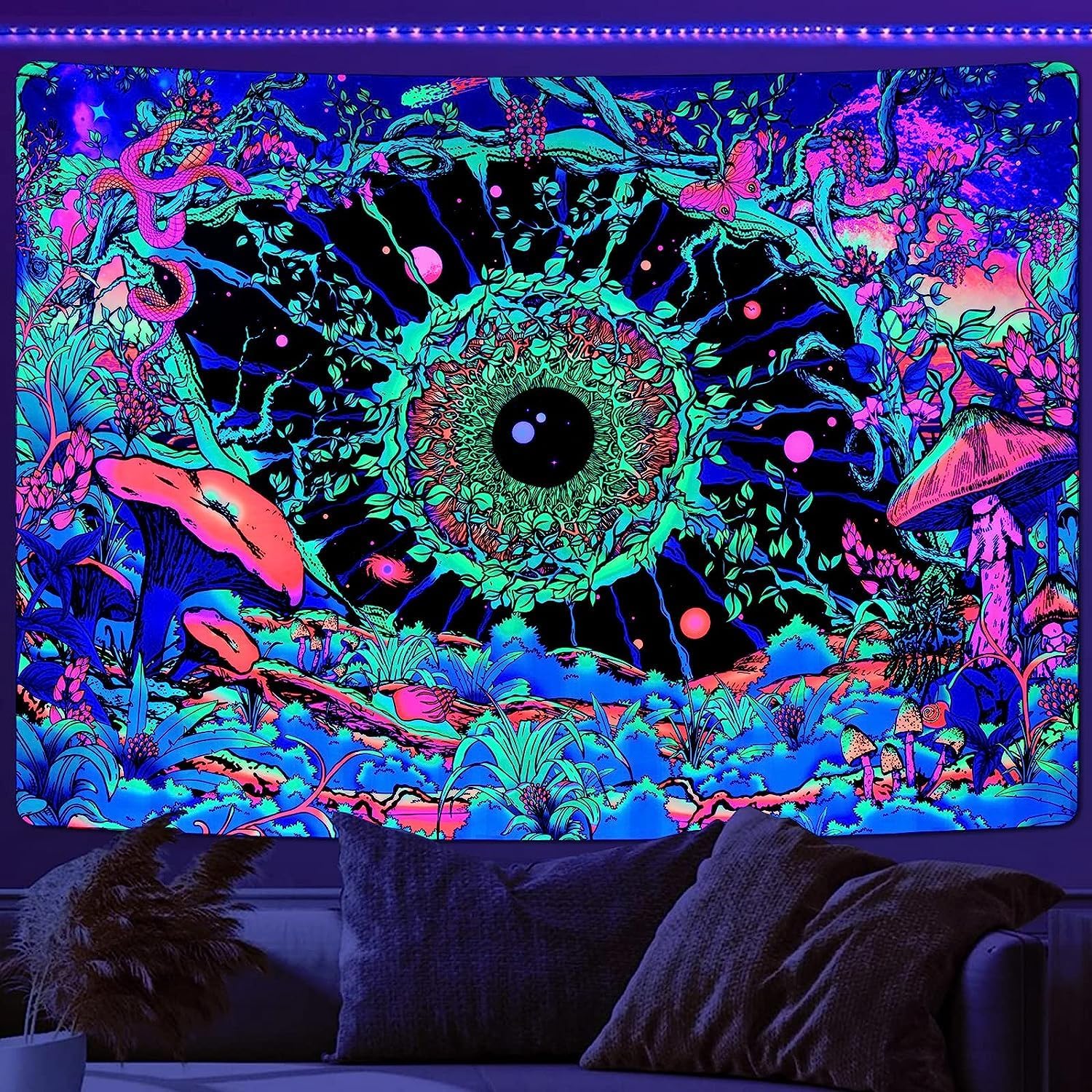 Optické houby | Oficiální GlowTapestry UV Art Decor 