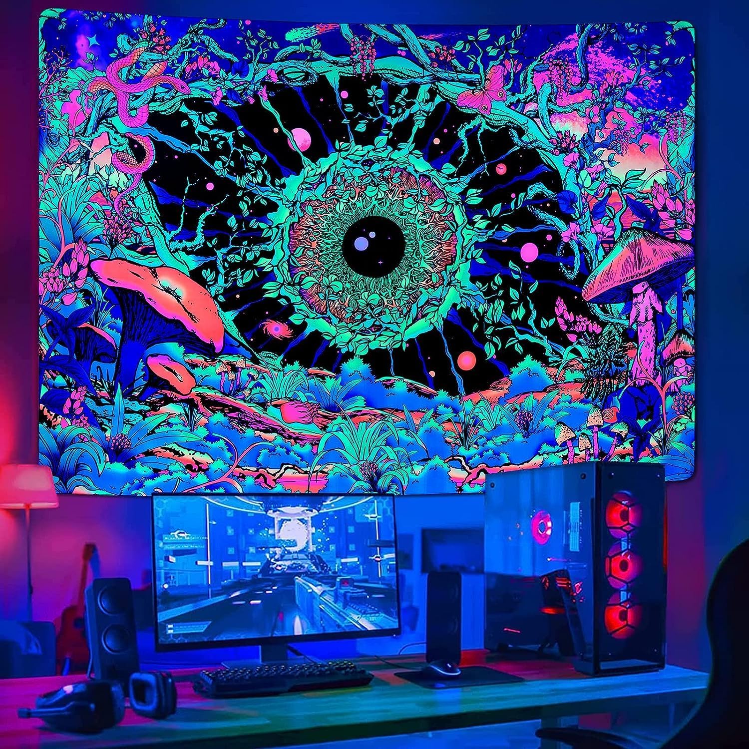 Optické houby | Oficiální GlowTapestry UV Art Decor 