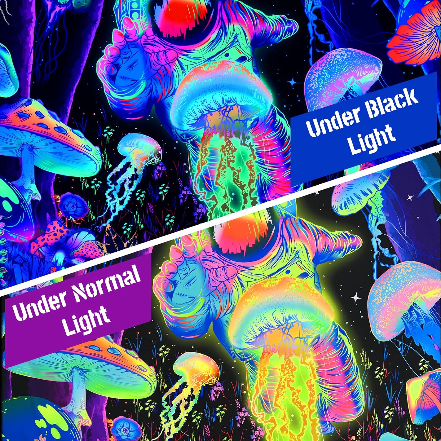 AstroShroom | Oficiální GlowTapestry UV Art Decor 