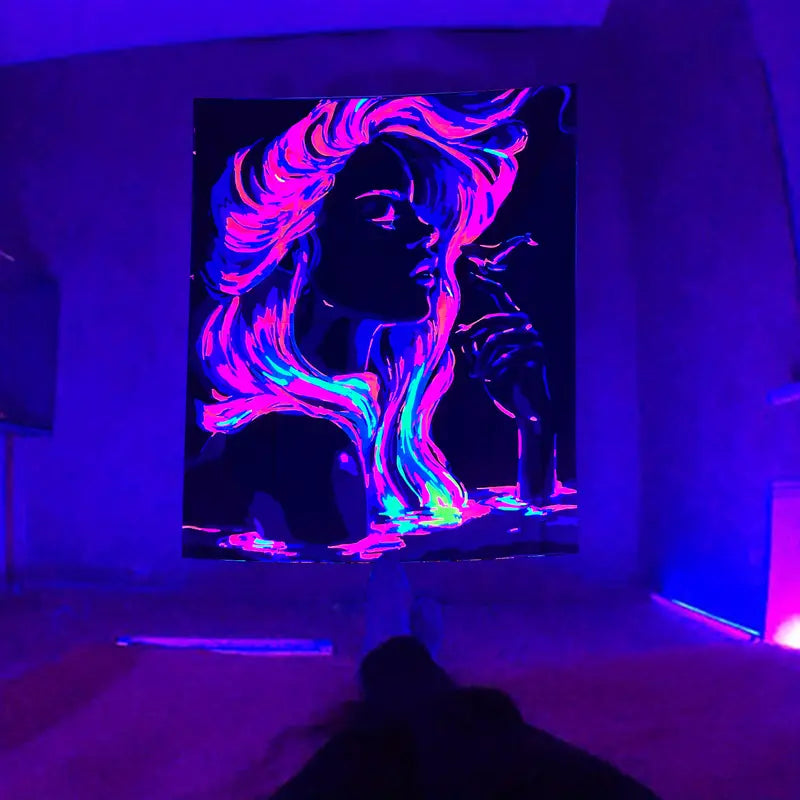 Ženský šarm | Oficiální GlowTapestry UV Art Decor 