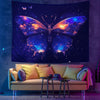 Schmetterling Schwarzlicht | Offizielles GlowTapestry UV-Kunstdekor 