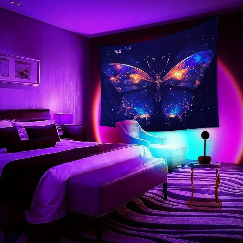 Butterfly Blacklight | Oficiální GlowTapestry UV Art Decor 