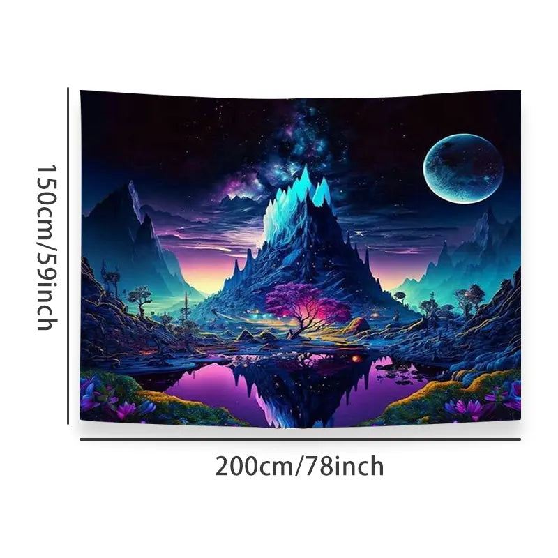 Barevné hvězdné nebe | Oficiální GlowTapestry UV Art Decor 