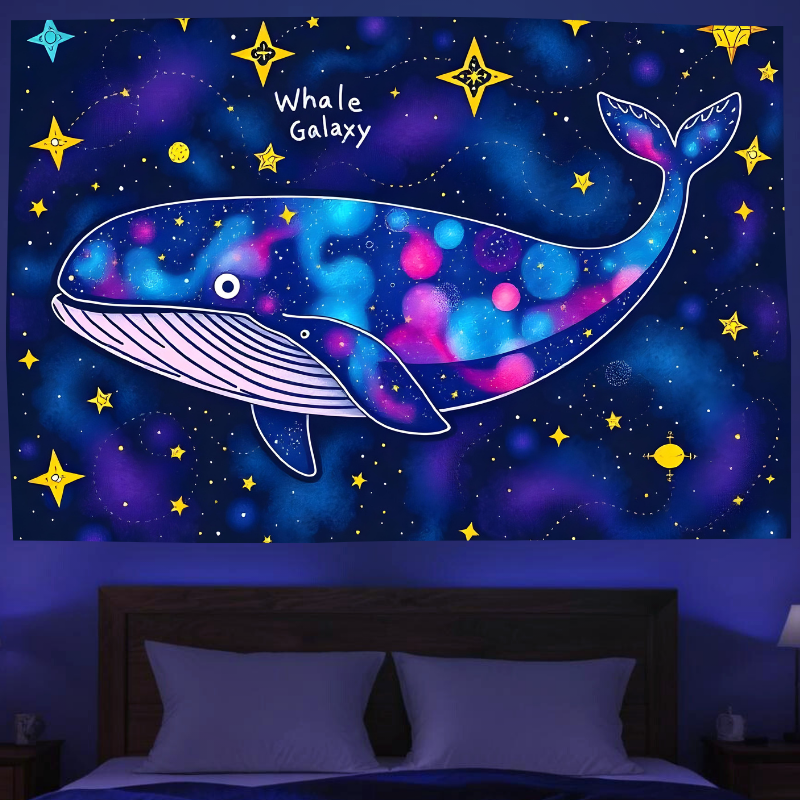 Velrybí galaxie | Oficiální GlowTapestry UV Art Decor 