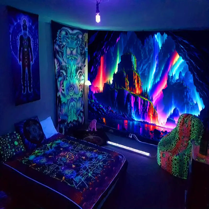 Jeskynní krajina | Oficiální GlowTapestry UV Art Decor 