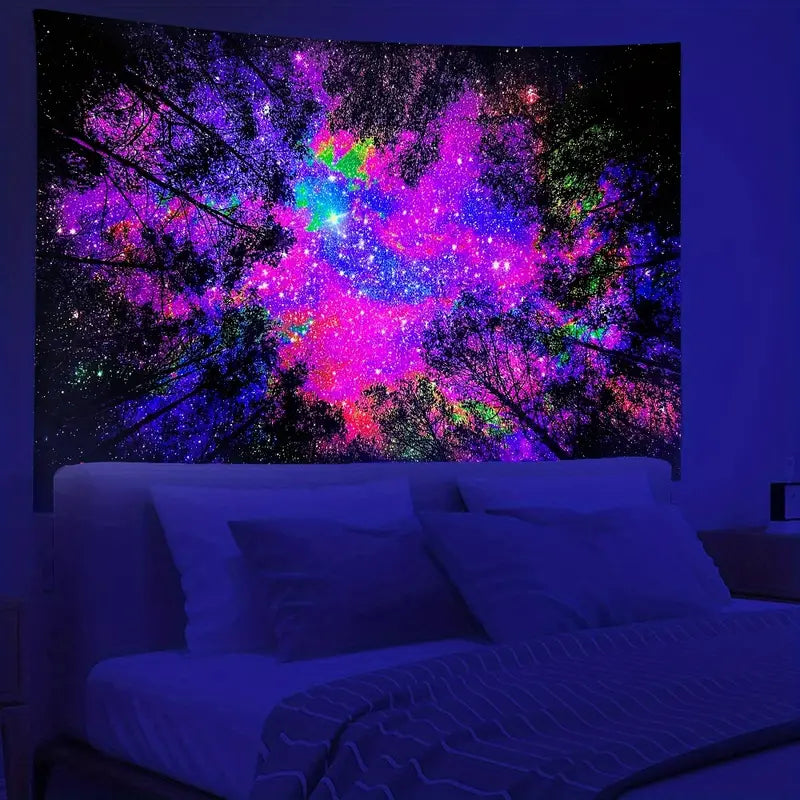 Regenbogenwald | Offizielles GlowTapestry UV-Kunstdekor