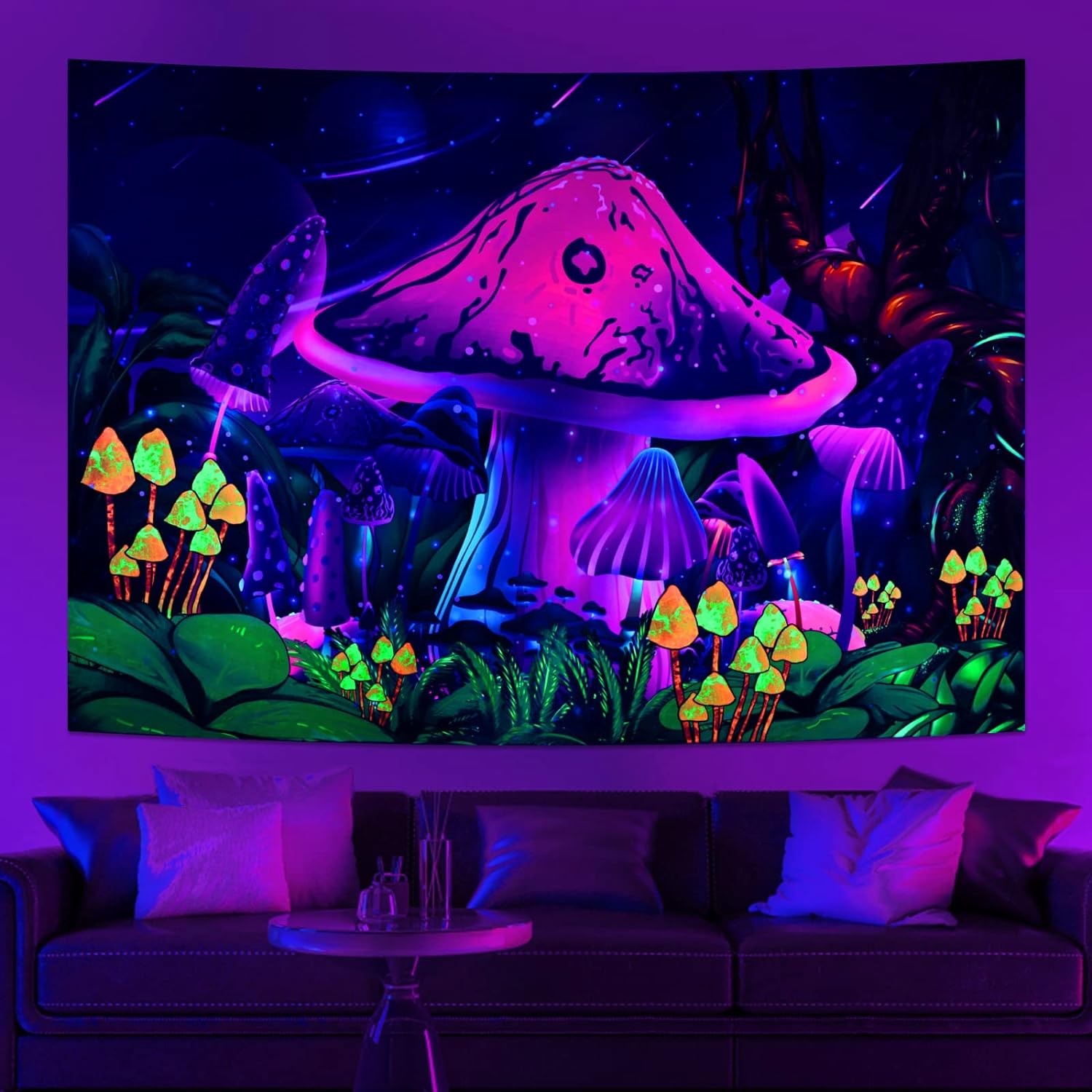 Ästhetischer Pilz | Offizielles GlowTapestry UV-Kunstdekor 