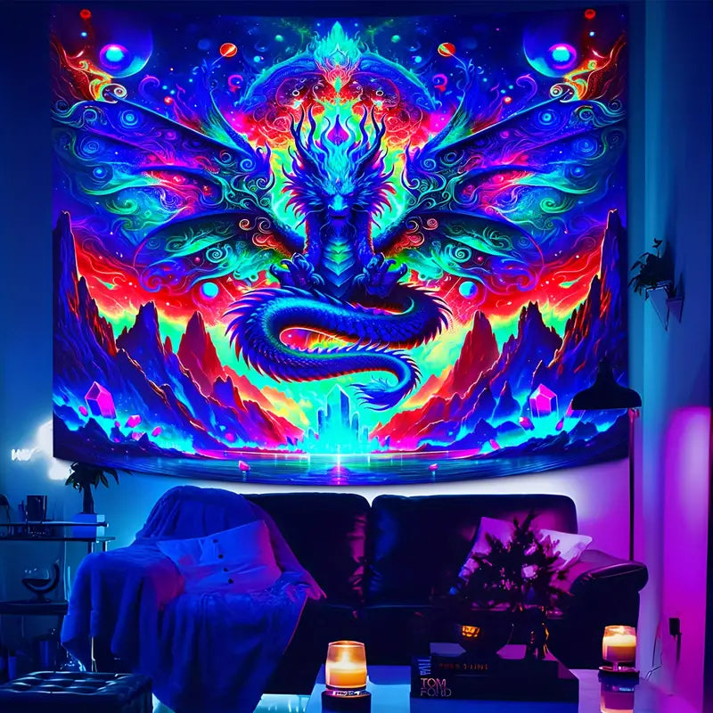 Drache | Offizielles GlowTapestry UV-Kunstdekor 