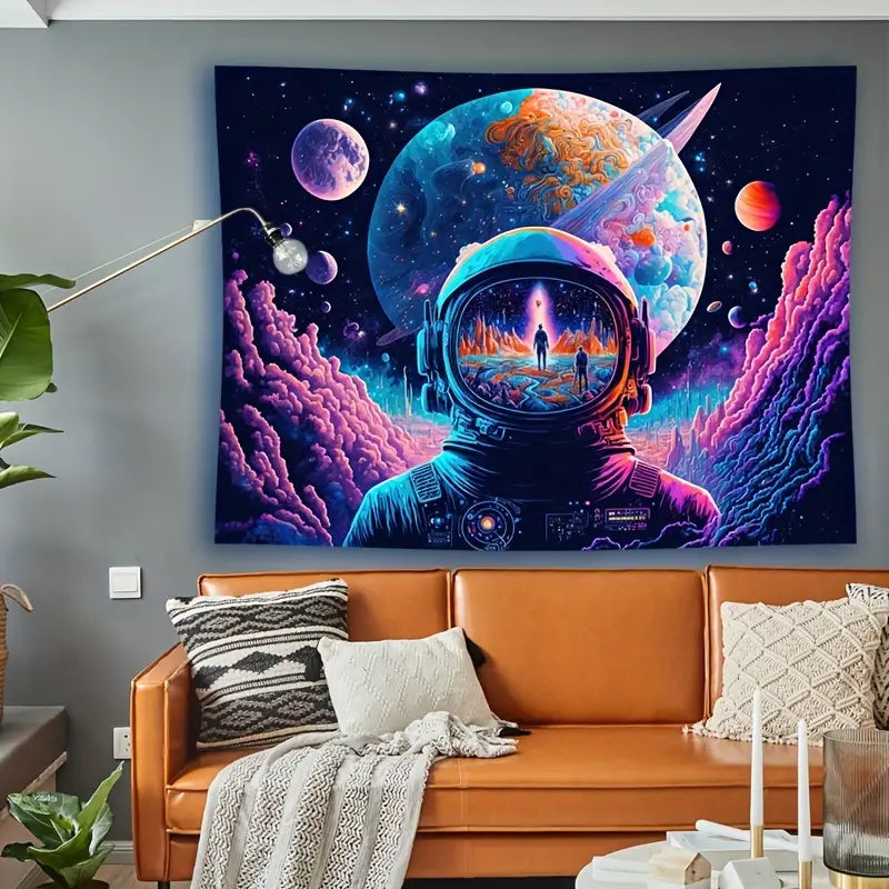 Neon Galaxy Space | Offizielles GlowTapestry UV-Kunstdekor 