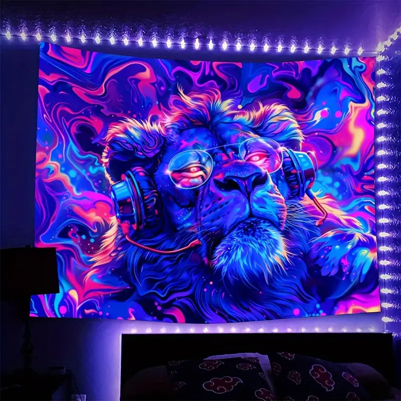 DJ Lion | Oficiální GlowTapestry UV Art Decor 