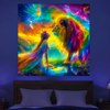 Cosmic Heartbeat | Oficiální GlowTapestry UV Art Decor 