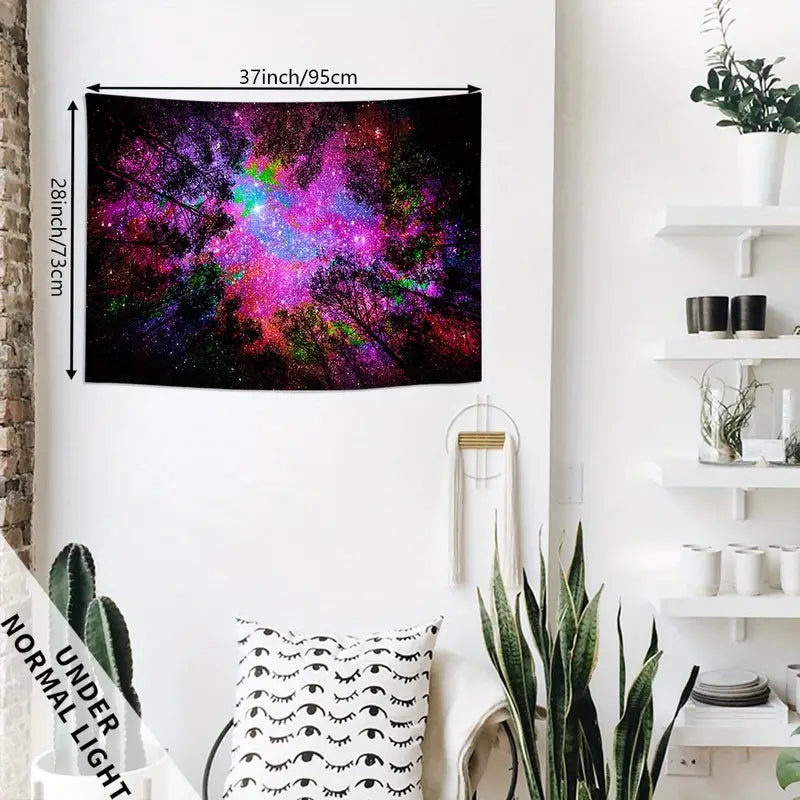 Regenbogenwald | Offizielles GlowTapestry UV-Kunstdekor