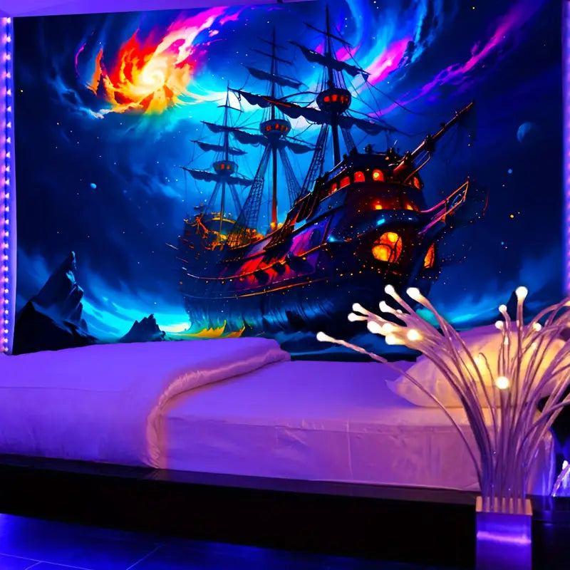 Segelboot-Muster | Offizielles GlowTapestry UV-Kunstdekor 