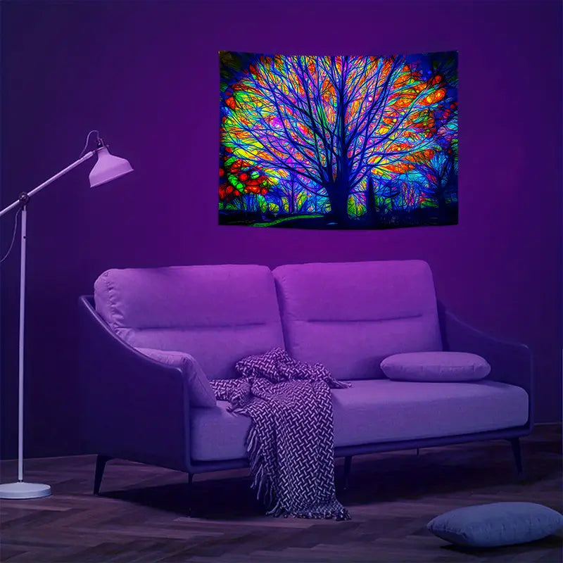 Strom života | Oficiální GlowTapestry UV Art Decor 