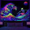 Surfendes Skelett | Offizielles GlowTapestry UV-Kunstdekor 