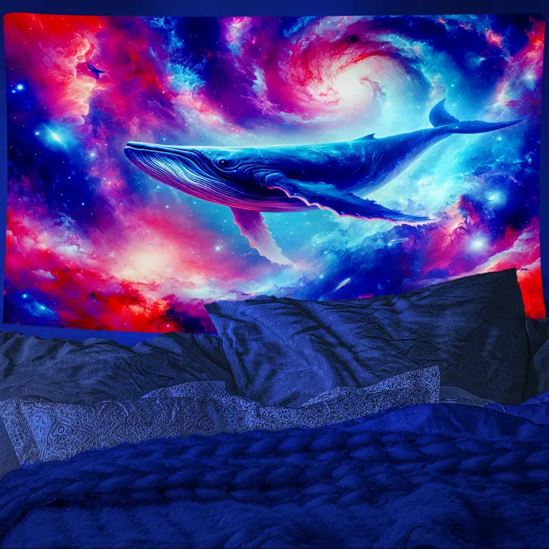 Galaxie-Wal | Offizielles GlowTapestry UV-Kunstdekor 