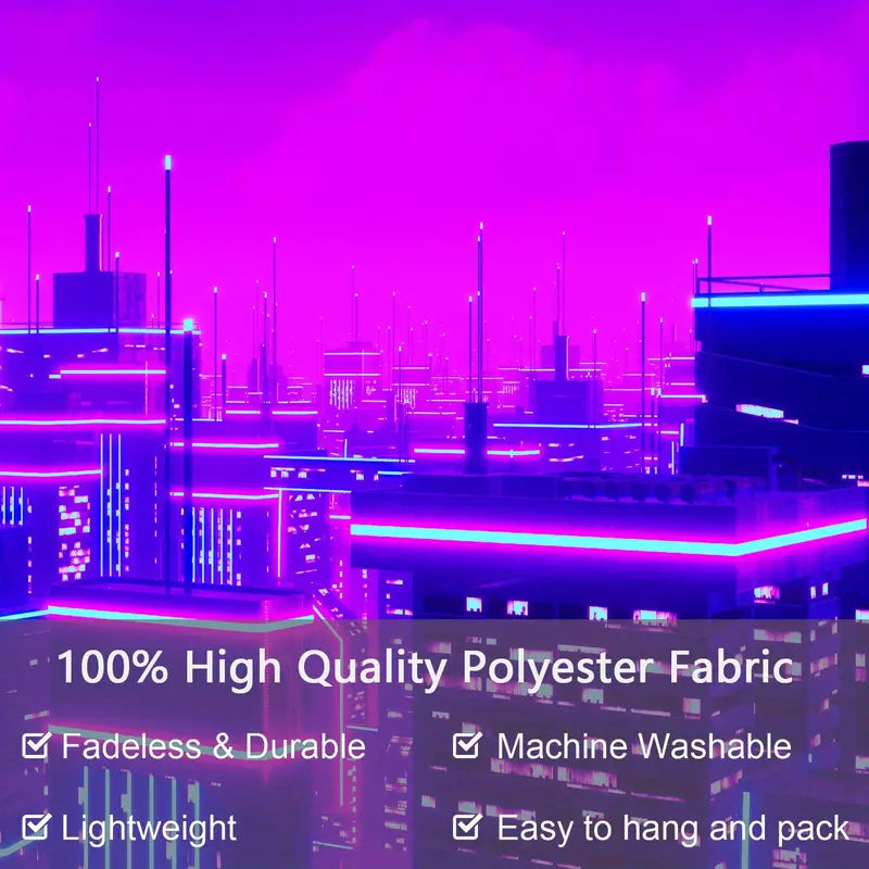 Punk City vzor | Oficiální GlowTapestry UV Art Decor 