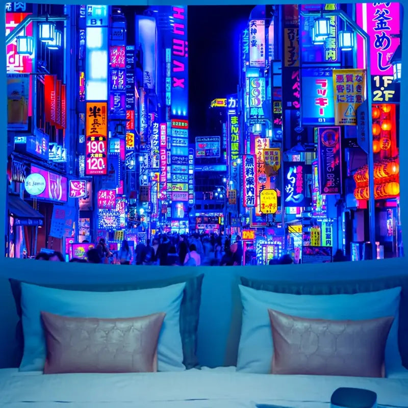 Tokio City | Oficiální GlowTapestry UV Art Decor 