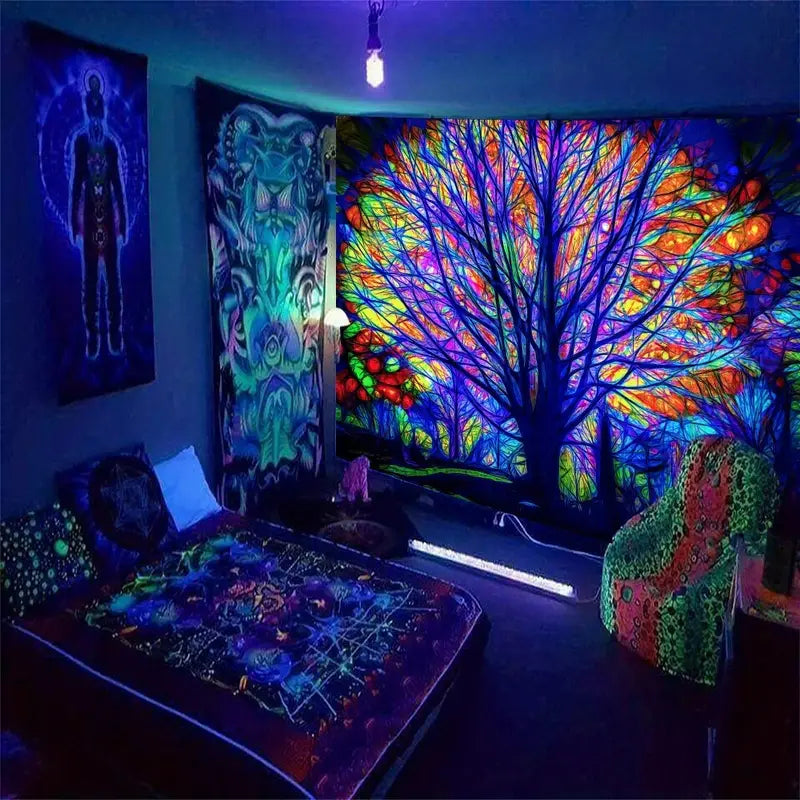 Baum des Lebens | Offizielles GlowTapestry UV-Kunstdekor 