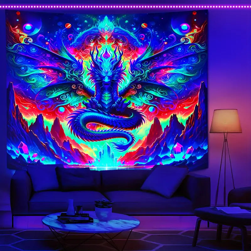 Drak | Oficiální GlowTapestry UV Art Decor 