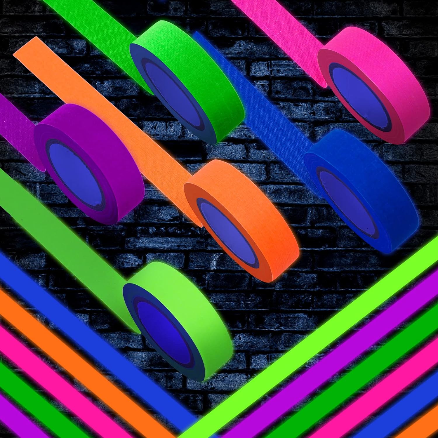 Neon UV Reactive Tapes