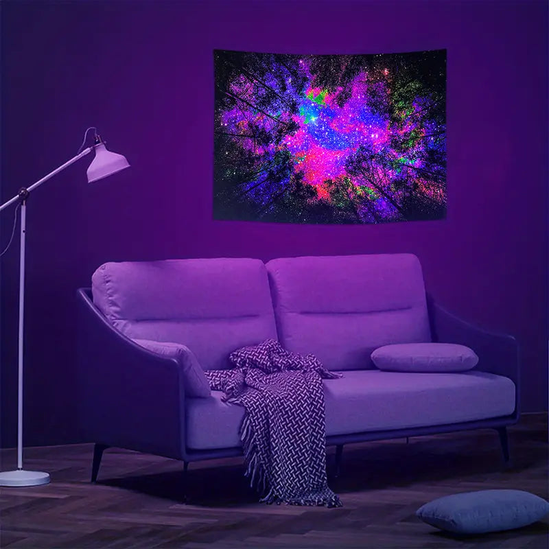 Regenbogenwald | Offizielles GlowTapestry UV-Kunstdekor