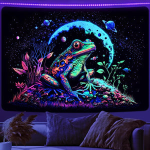 Space Frog | Offizielles GlowTapestry UV-Kunstdekor 