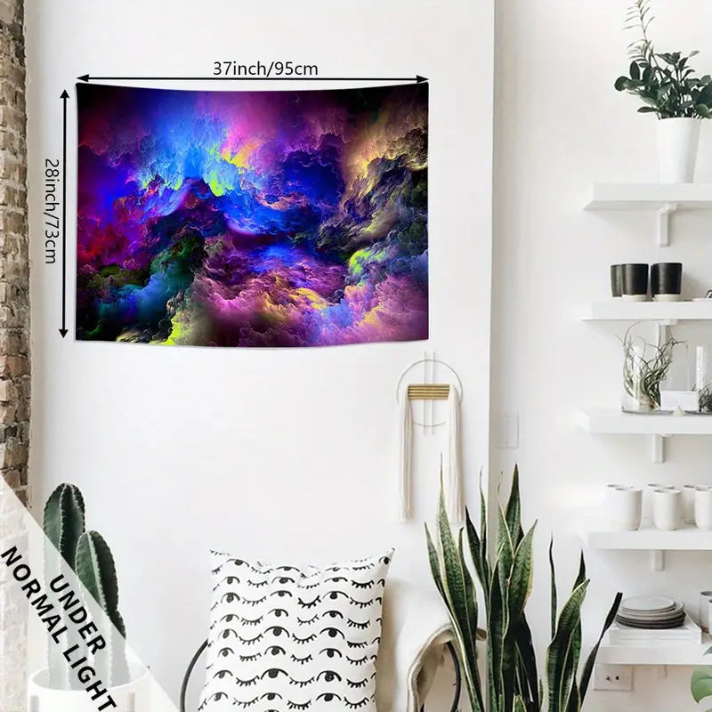 Barevná moderní galaxie | Oficiální GlowTapestry UV Art Decor 