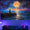 Mit dem Mond sprechen | Offizielles GlowTapestry UV-Kunstdekor 