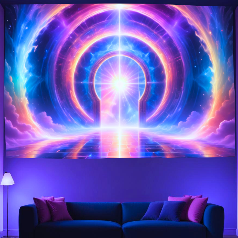 Tor zur Unendlichkeit | Offizielles GlowTapestry UV-Kunstdekor 