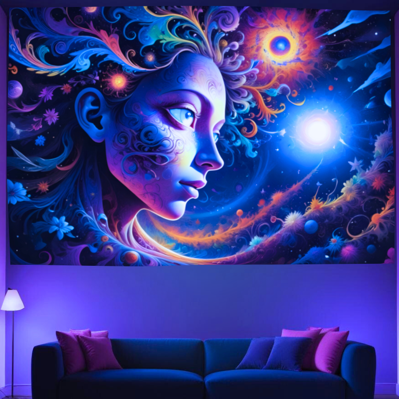 Kosmický snílek | Oficiální GlowTapestry UV Art Decor 