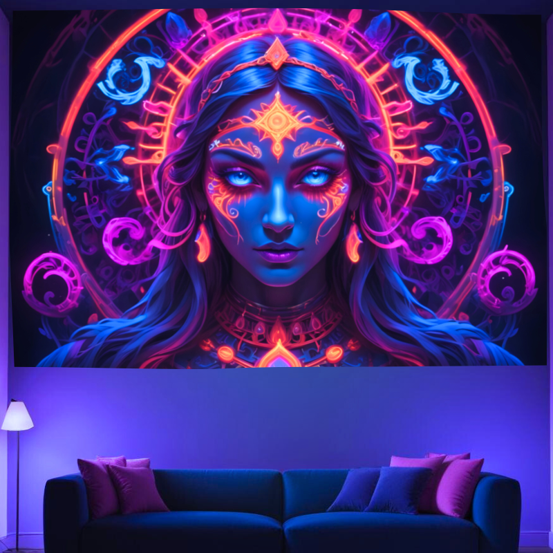 Neon Oracle | Offizielles GlowTapestry UV-Kunstdekor 