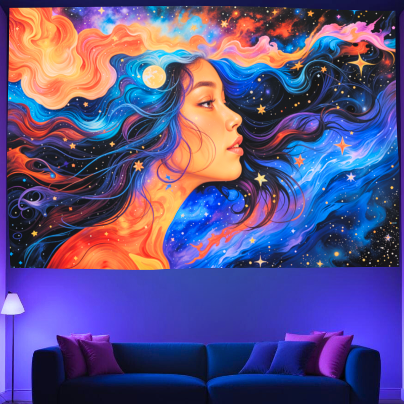 Nebeské proudění | Oficiální GlowTapestry UV Art Decor 