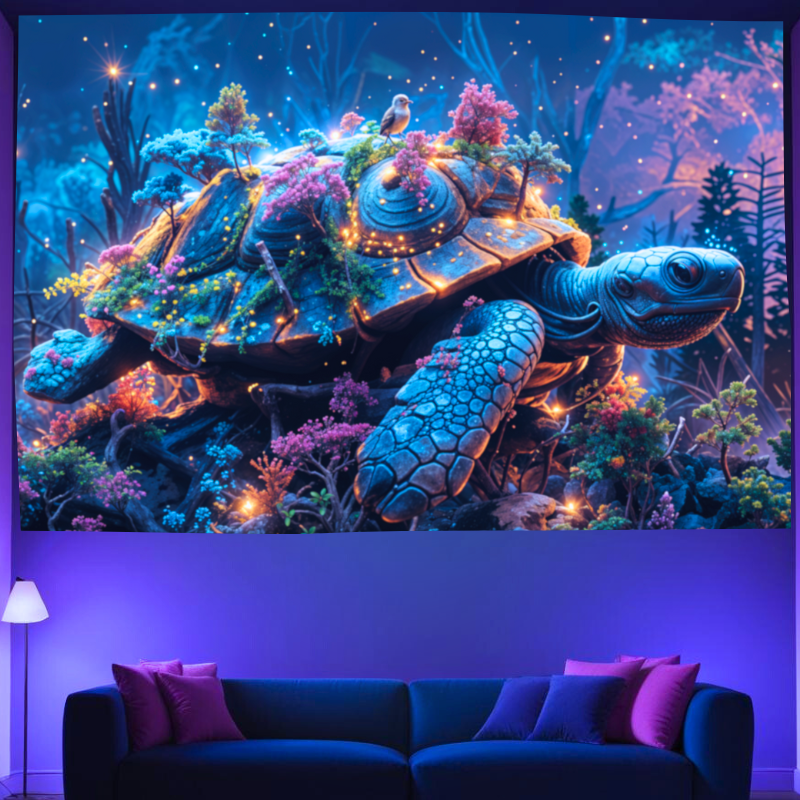 Cesta kouzelné želvy | Oficiální GlowTapestry UV Art Decor 