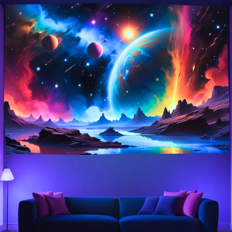 Nebeská harmonie | Oficiální GlowTapestry UV Art Decor 