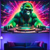 DJ Gorilla Groove | Offizielles GlowTapestry UV-Kunstdekor 