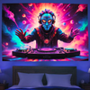 Kosmischer DJ-Schamane | Offizielles GlowTapestry UV-Kunstdekor 