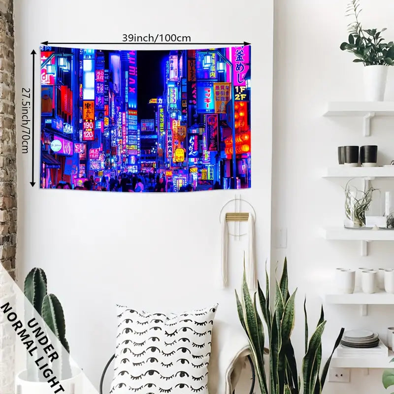 Stadt Tokio | Offizielles GlowTapestry UV-Kunstdekor 