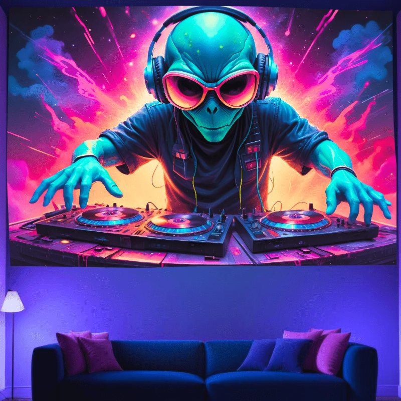 Alien DJ Extraterrestrial - GlowCreations