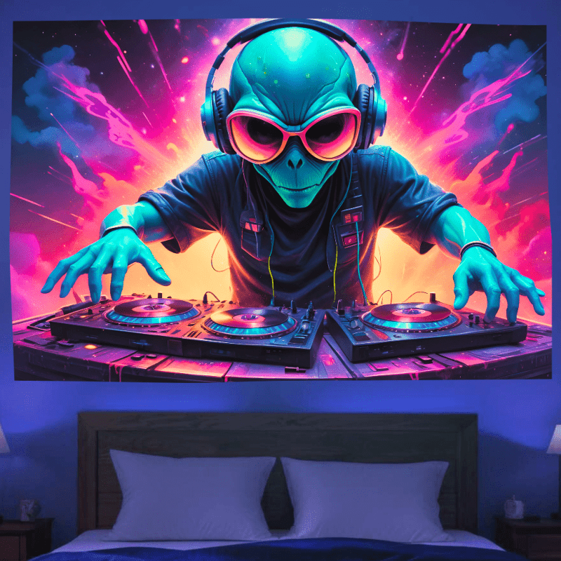 Alien DJ Extraterrestrial - GlowCreations