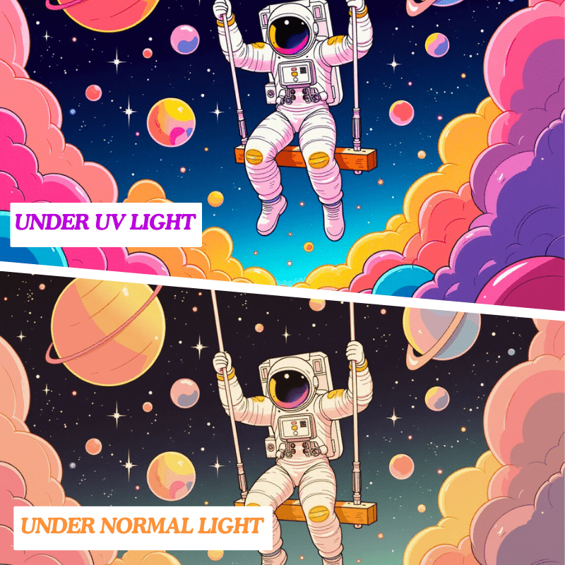Astronaut on Swing - GlowCreations