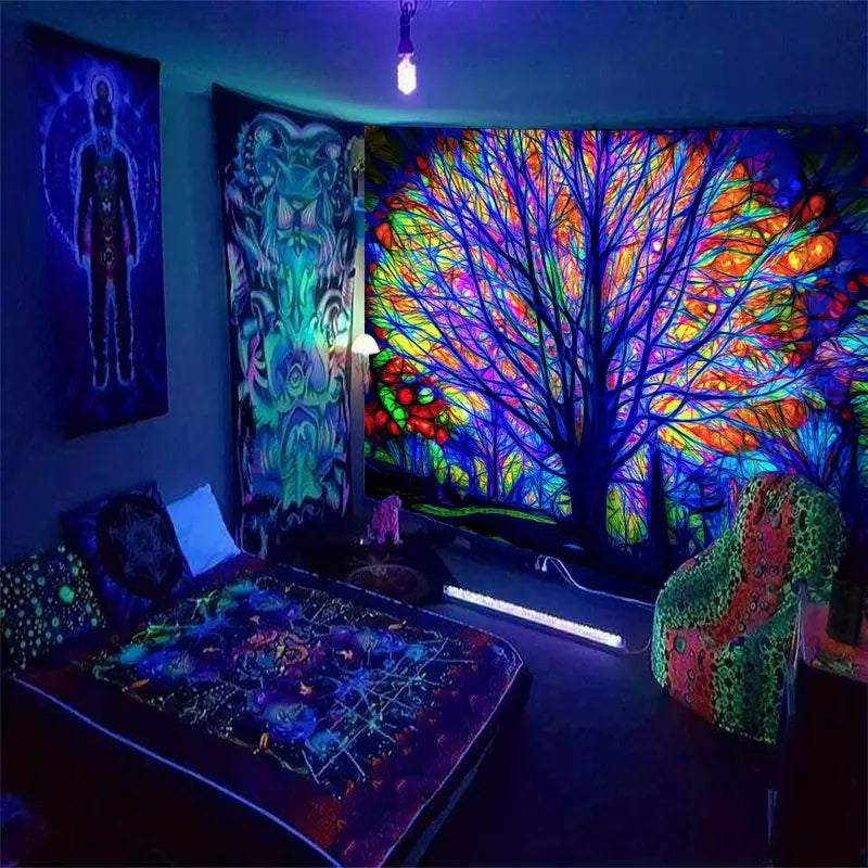 Strom života | Oficiální GlowTapestry UV Art Decor 