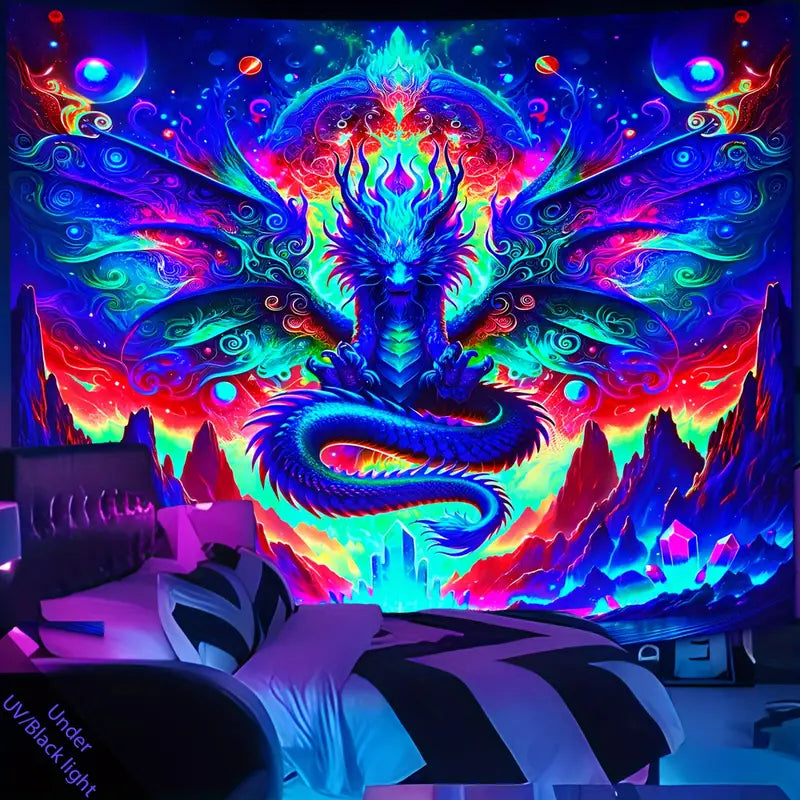 Drak | Oficiální GlowTapestry UV Art Decor 